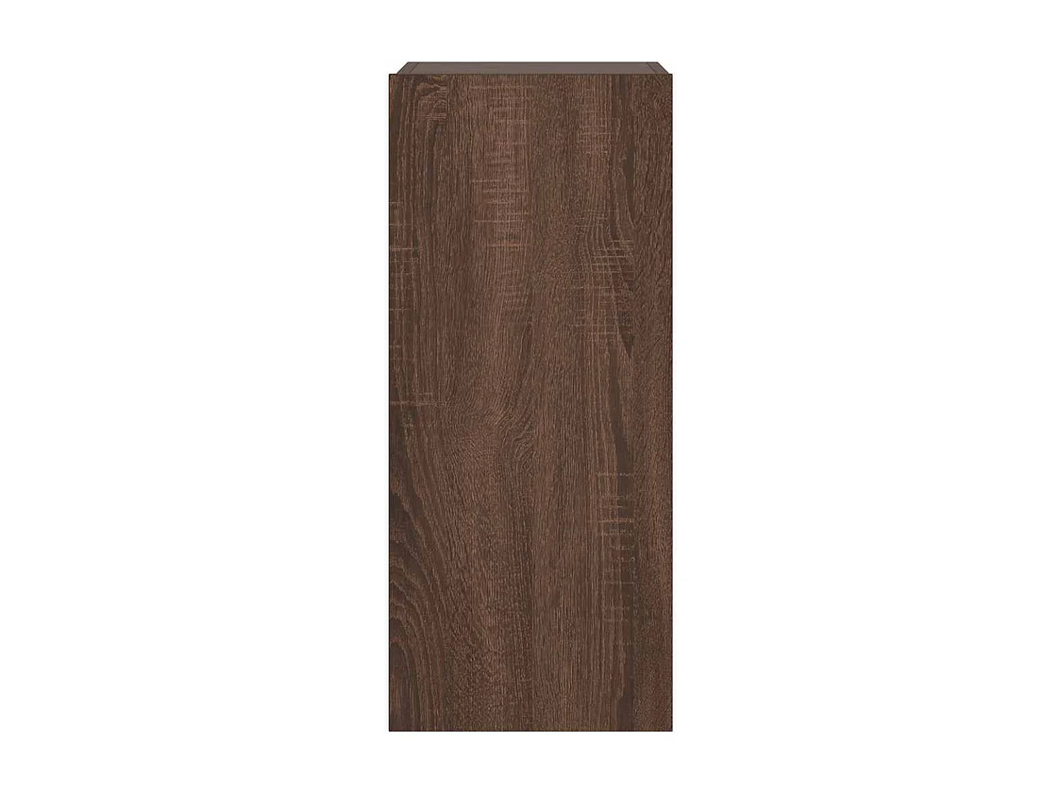 Berkfield TV Wall Cabinet with LED Lights Brown Oak 30.5x35x70 cm