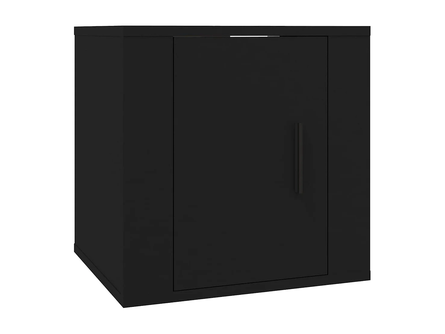 Berkfield Wall Mounted TV Cabinet Black 40x34,5x40 cm