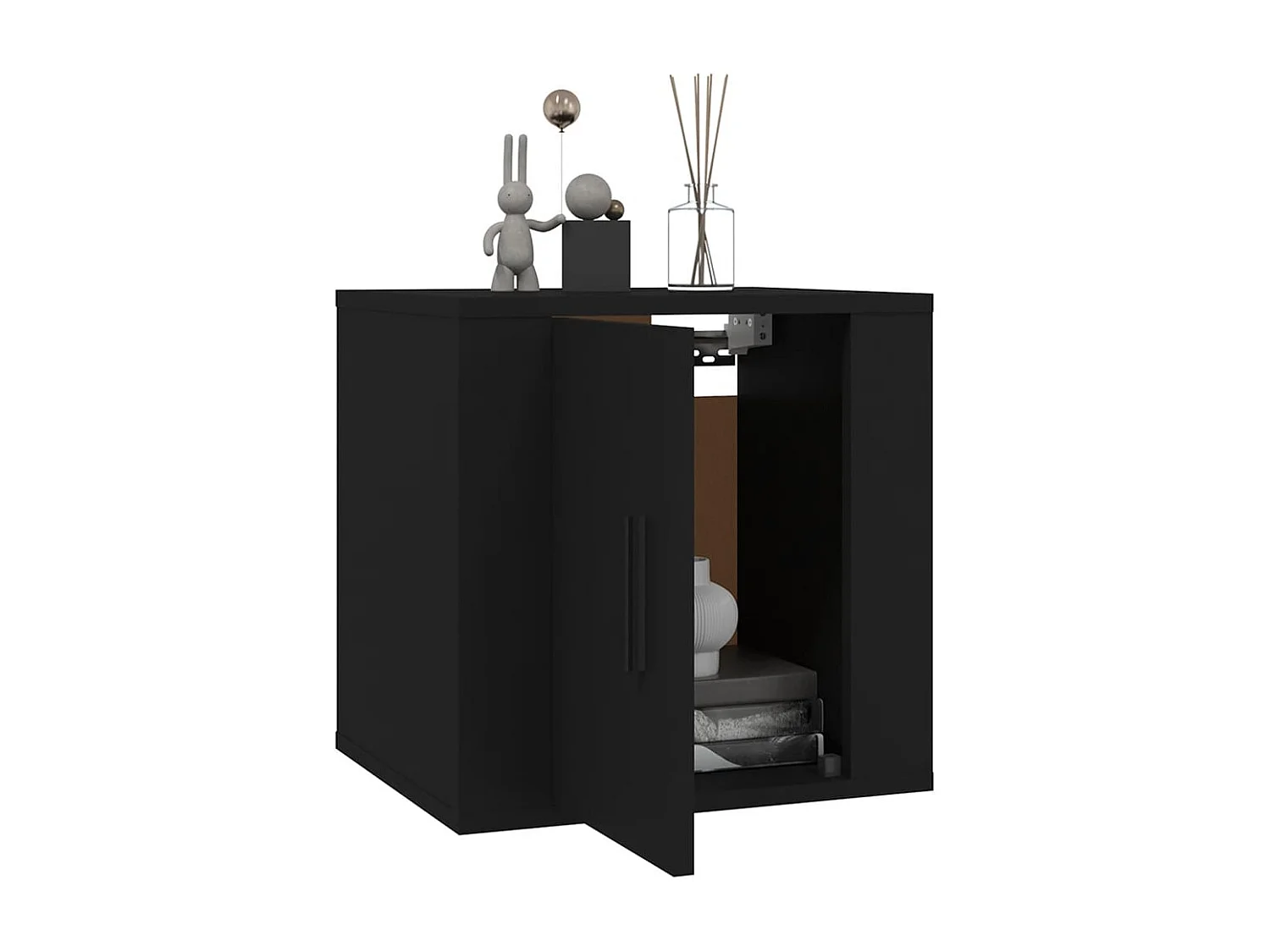 Berkfield Wall Mounted TV Cabinet Black 40x34,5x40 cm