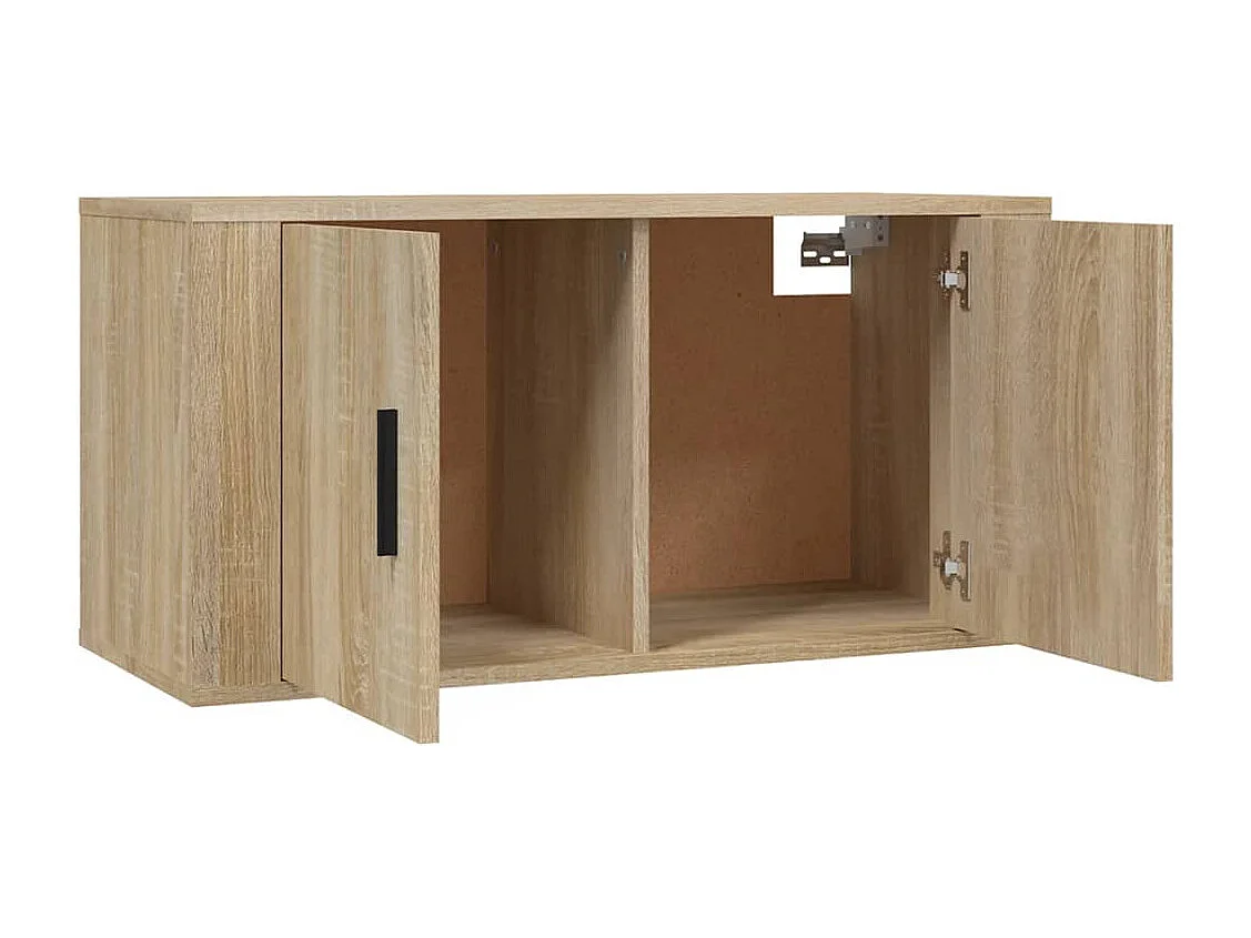 Berkfield Wall Mounted TV Cabinet Sonoma Oak 80x34.5x40 cm