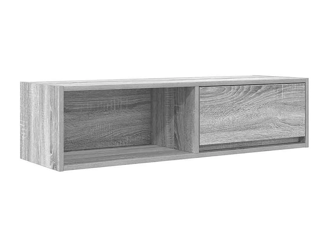 Berkfield TV Cabinet Grey Sonoma 100x31x25.5 cm Engineered Wood