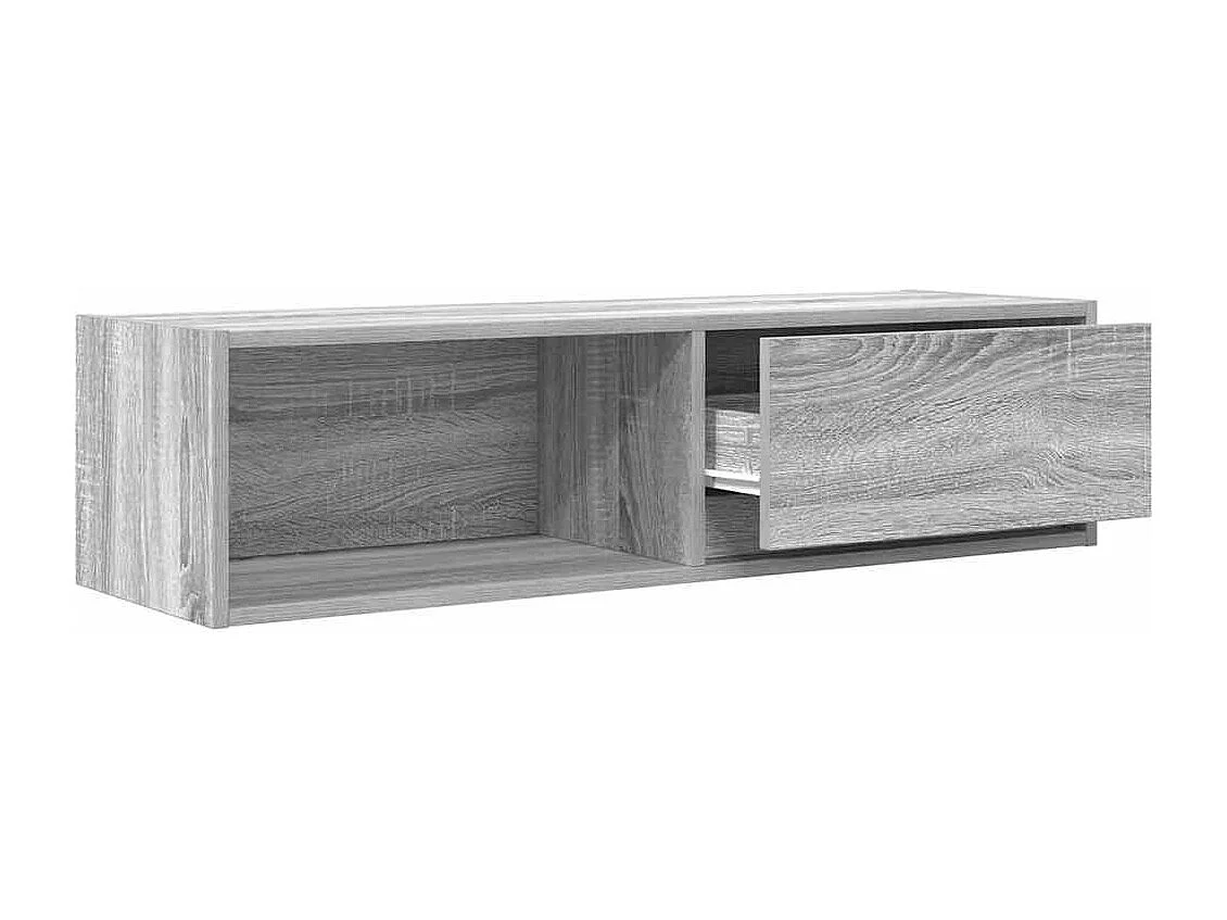 Berkfield TV Cabinet Grey Sonoma 100x31x25.5 cm Engineered Wood