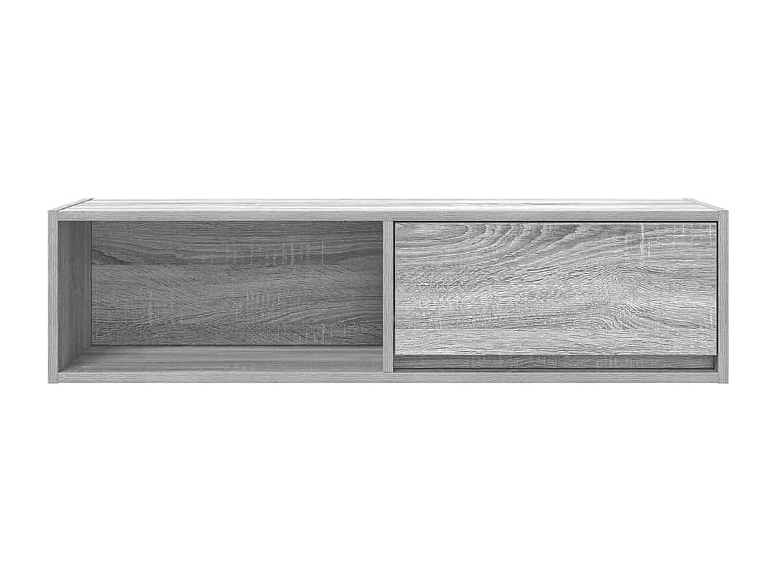 Berkfield TV Cabinet Grey Sonoma 100x31x25.5 cm Engineered Wood