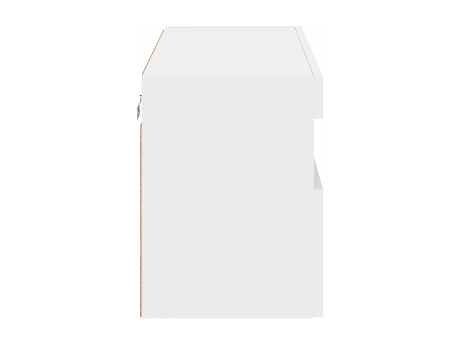 Berkfield TV Wall Cabinet with LED Lights White 80x30x40 cm