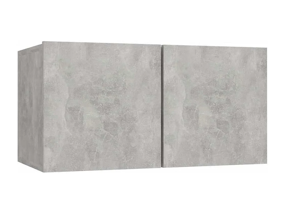 Berkfield 5 Piece TV Cabinet Set Concrete Grey Engineered Wood