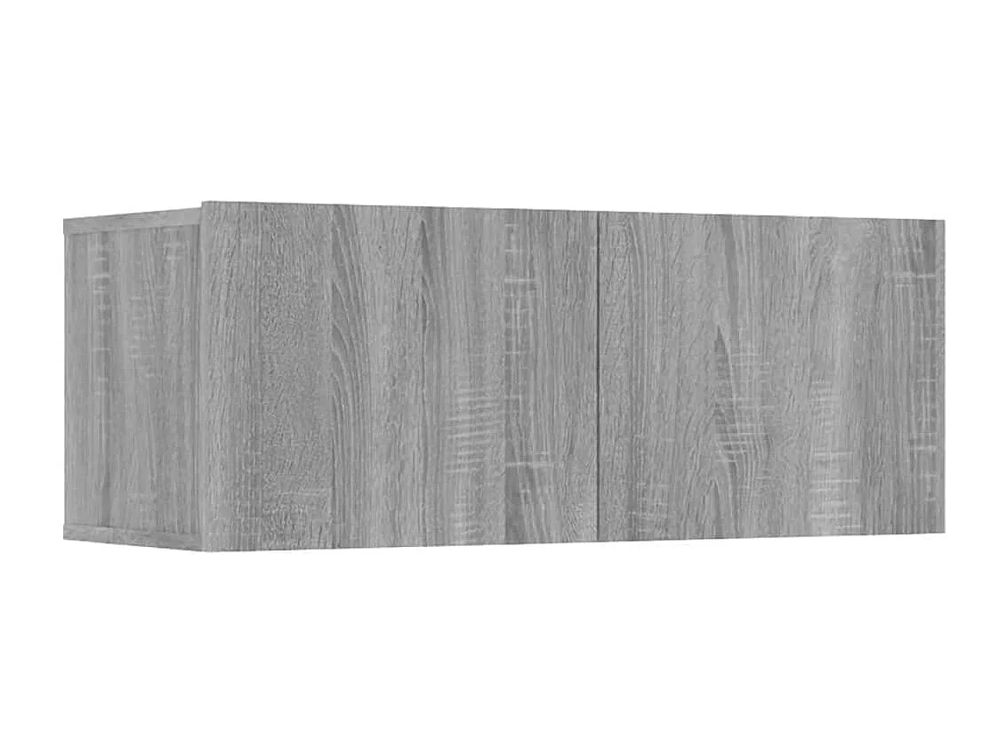 Berkfield TV Cabinets 4 pcs Grey Sonoma 80x30x30 cm Engineered Wood