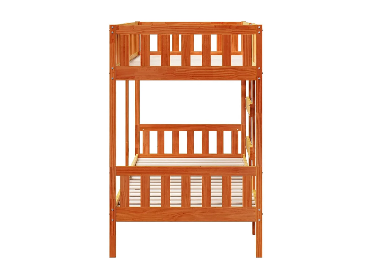 Berkfield Bunk Bed Wax Brown 90x200 cm Solid Wood Pine