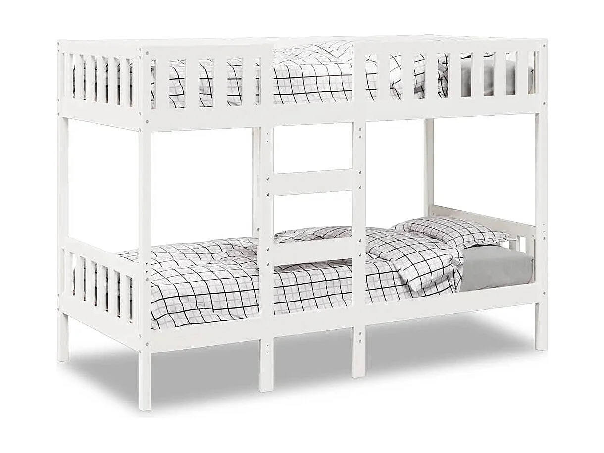 Berkfield Bunk Bed White 75x190 cm Solid Wood Pine