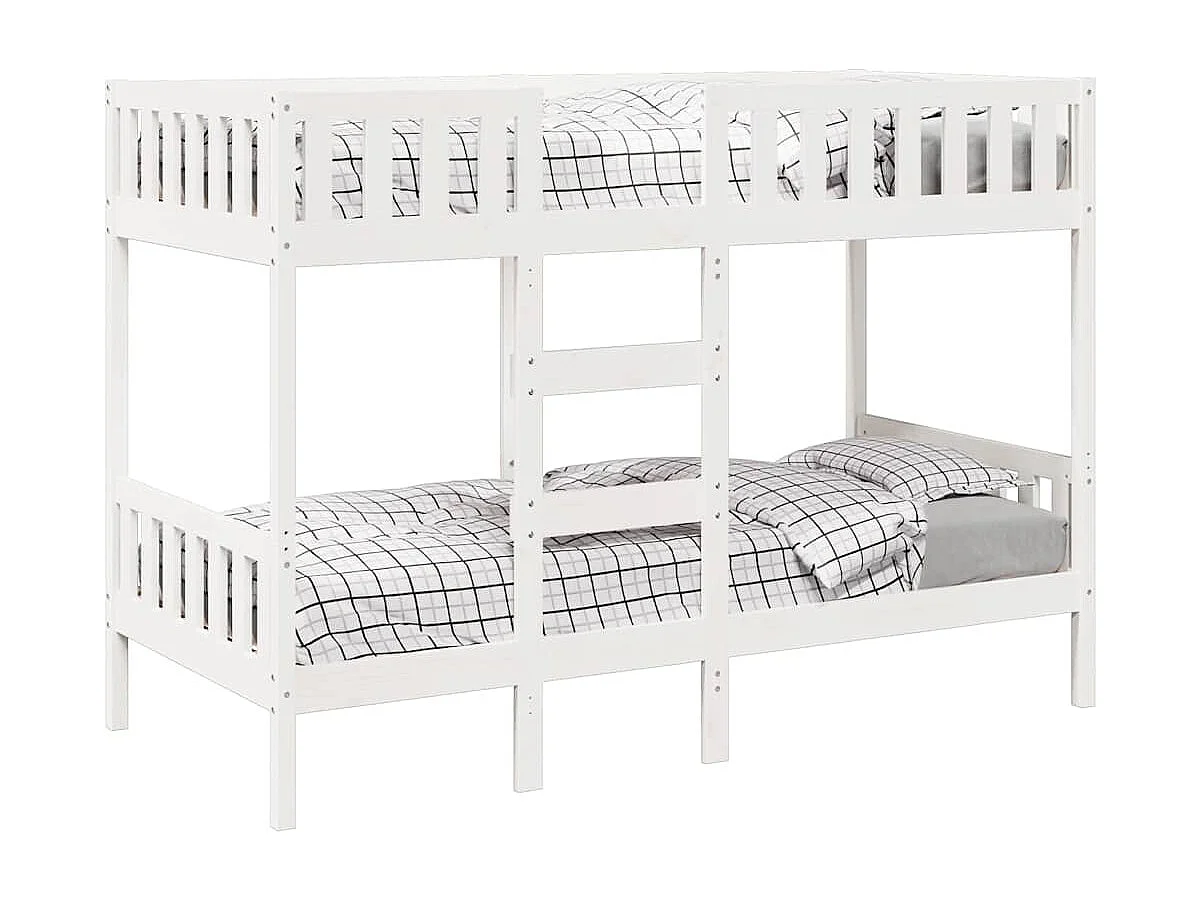 Berkfield Bunk Bed White 75x190 cm Solid Wood Pine