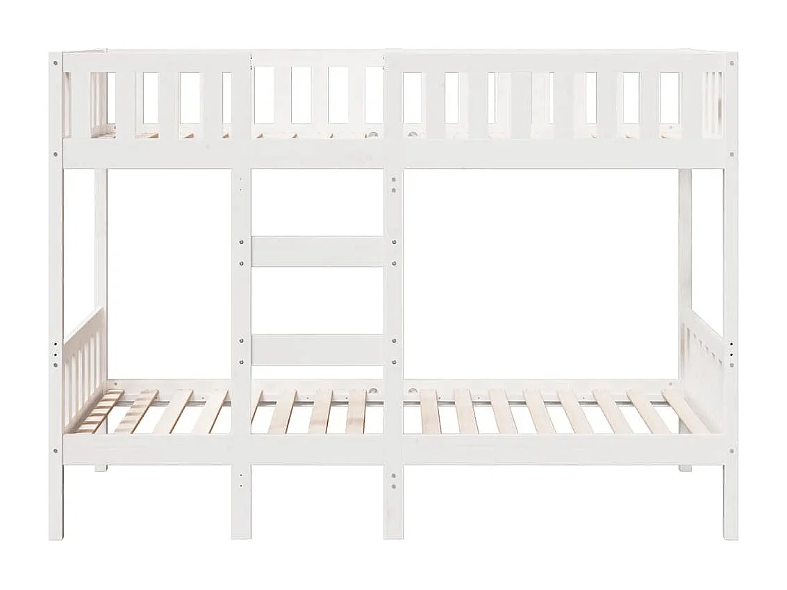 Berkfield Bunk Bed White 75x190 cm Solid Wood Pine