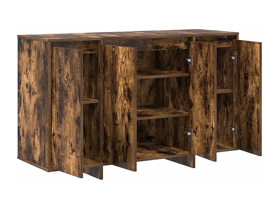 Berkfield Sideboard Smoked oak 120 x 41 x 75 cm Engineered wood