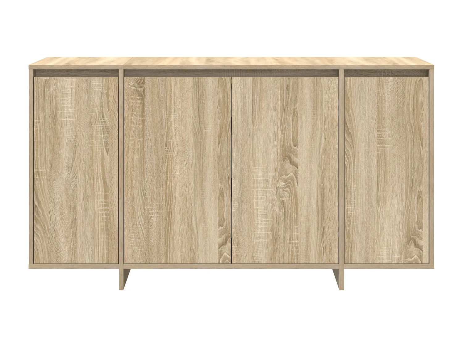 Berkfield Sideboard Sonoma Oak 135 x 41 x 75 cm Engineered Wood