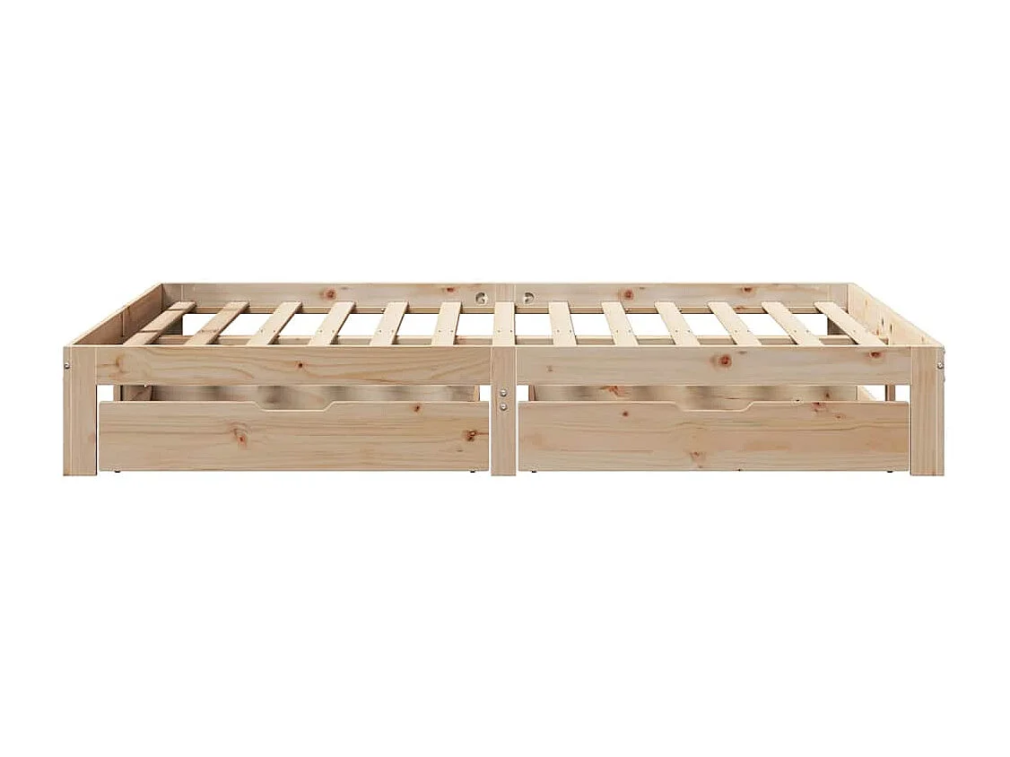 Berkfield Bed Frame with Drawers without Mattress 140x190 cm