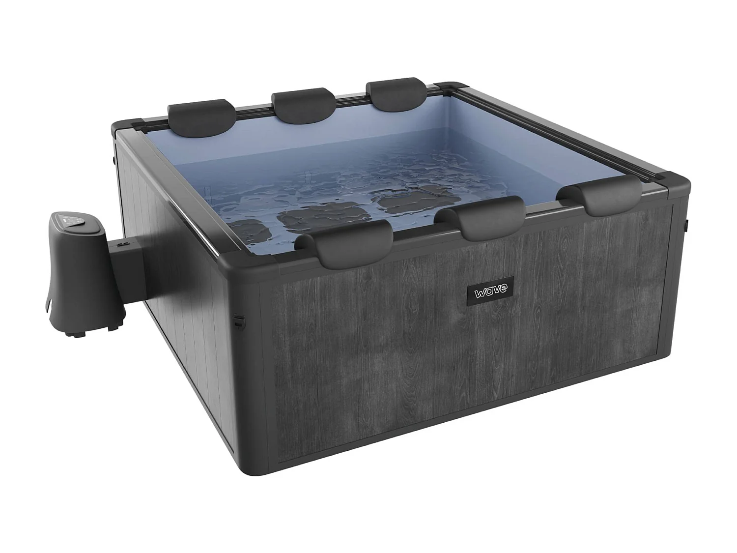 Wave Adriatic | 6 Person Square Frame Hot Tub | Black Wood