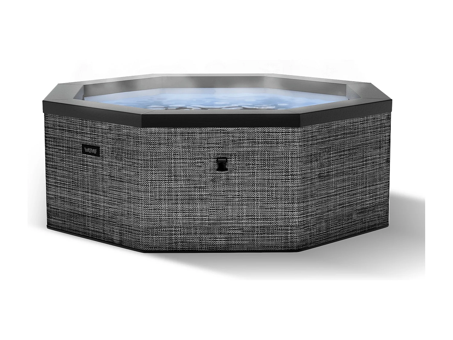 Wave Como 6-Person Octagonal Foam-Insulated Hot Tub & Spa | Anthracite Grey