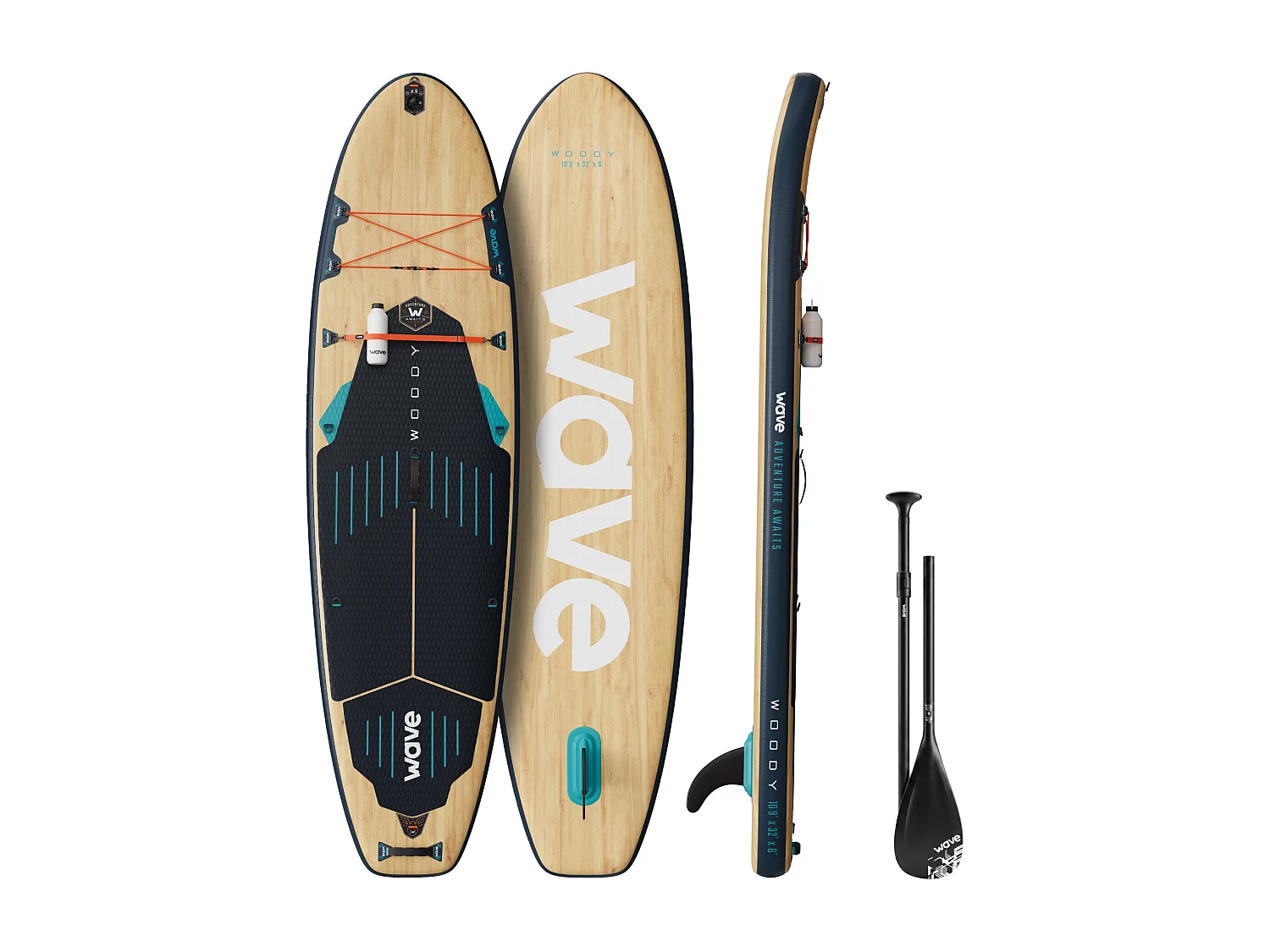 Wave Woody 3.0 SUP | Inflatable Paddleboard | 10'9ft