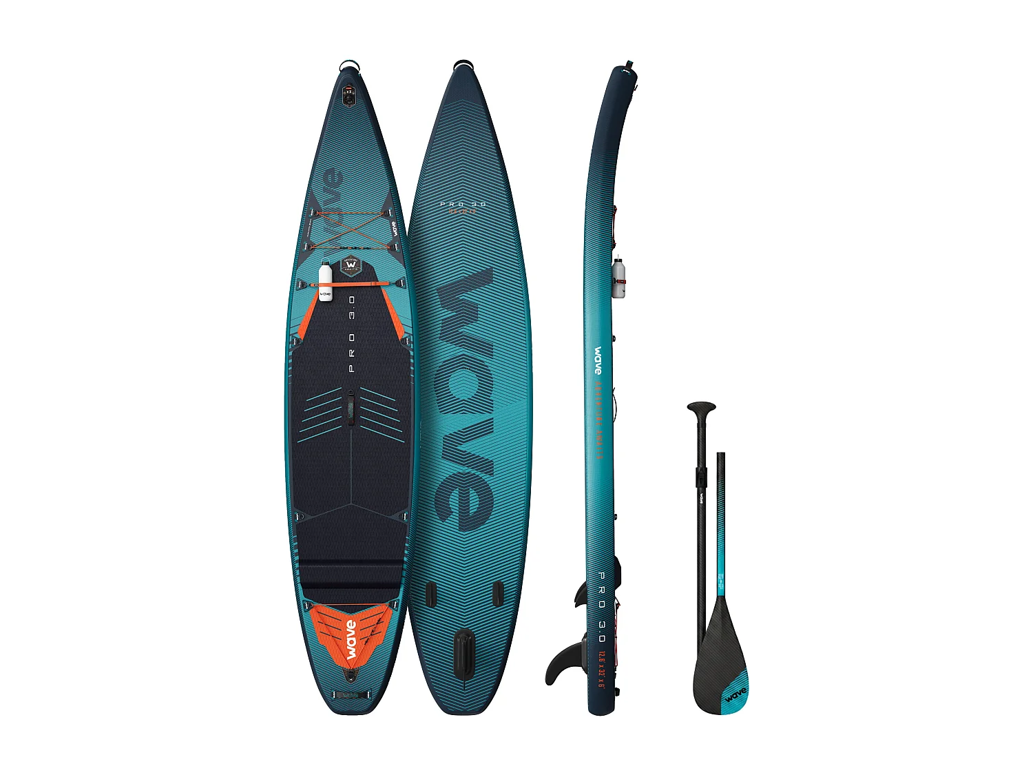 Wave Pro 3.0 SUP | Inflatable Paddleboard | 12'6ft | Navy