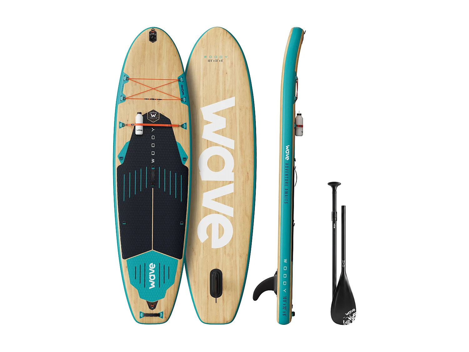 Wave Woody 3.0 SUP | Inflatable Paddleboard | 10'9ft