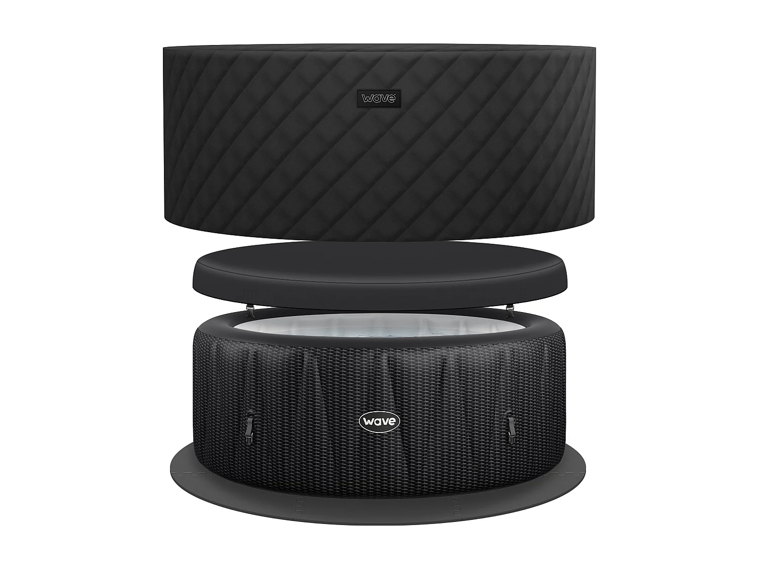 Wave Atlantic | 4-6 Person Round Inflatable Hot Tub | EnergySave Bundle