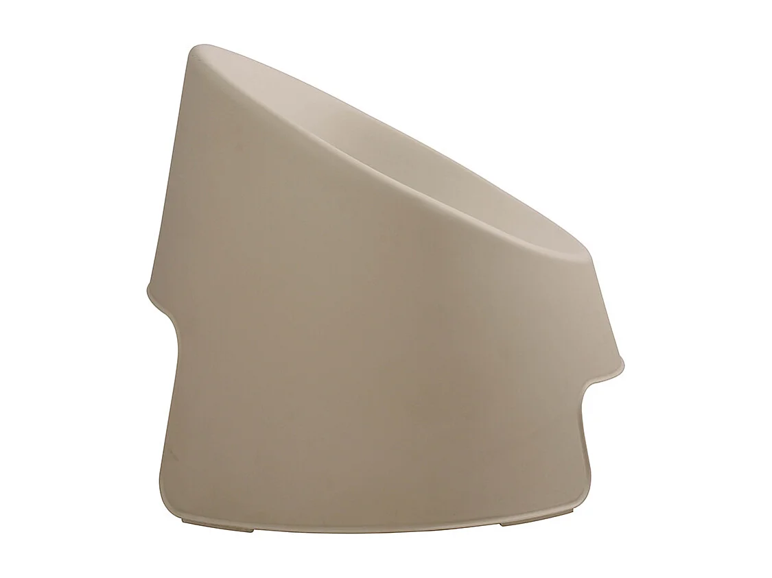 Fauteuil de jardin en résine Gris BARBARA