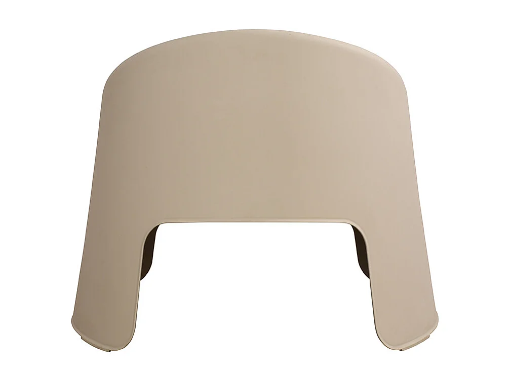 Fauteuil de jardin en résine Gris BARBARA