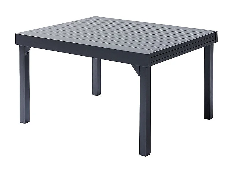 Table Modulo 6/10 personnes structure et plateau en aluminium gris anthracite