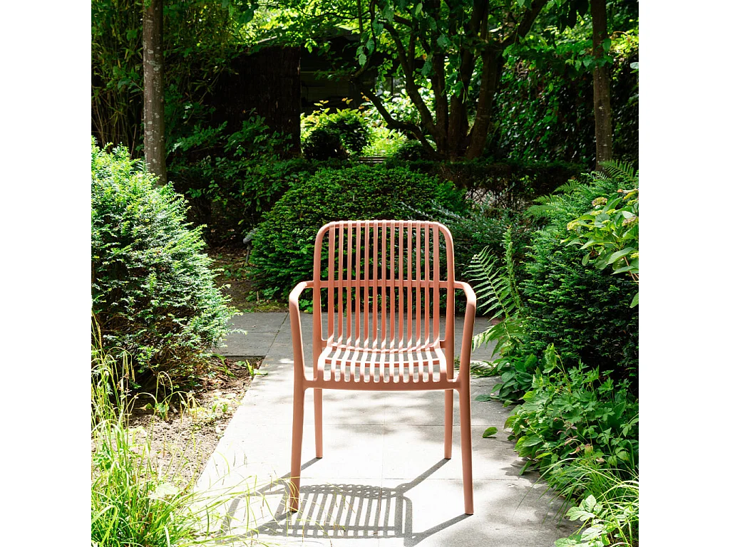 Chaise de jardin en résine Terracotta PALOMA