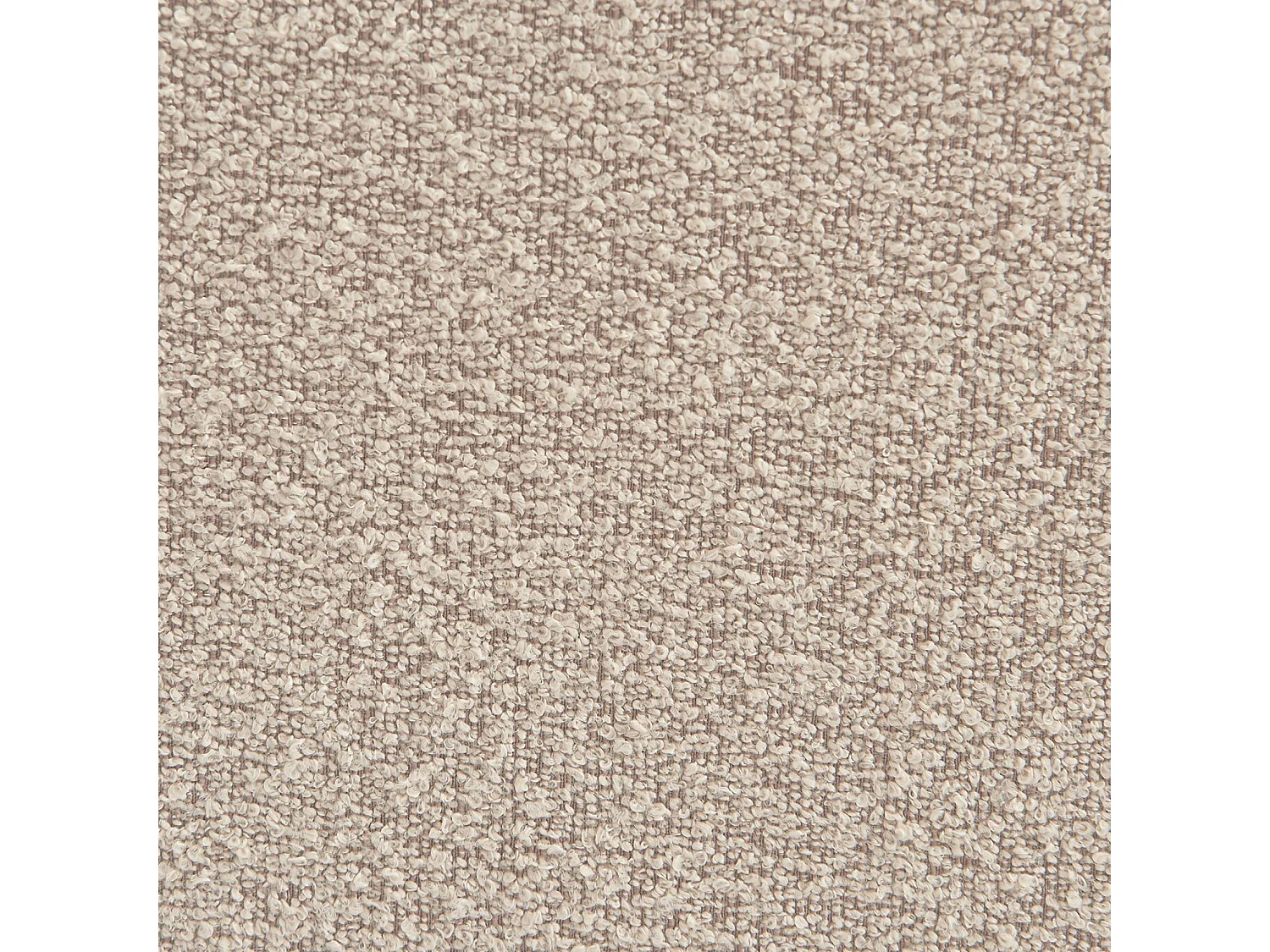 Chauffeuse bouclette texturée 1 place avec repose pieds beige - Nova