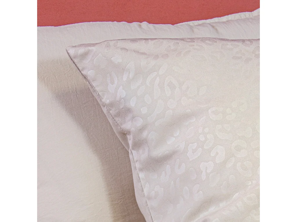 Parure de lit polyester réversible 2 places imprimé léopard 240x220cm - Sophie