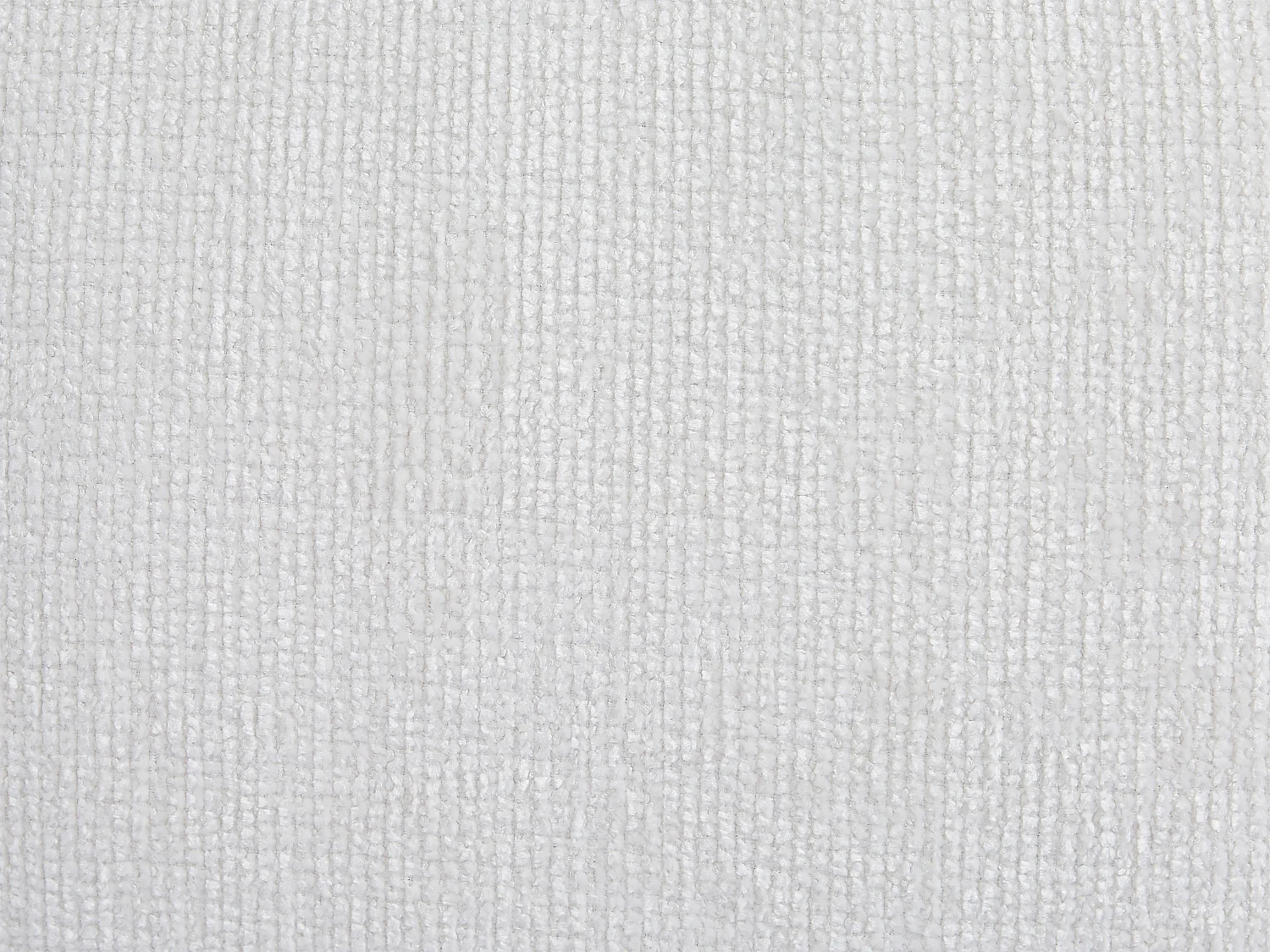 Canapé d'angle droit en tissu chenille blanc cassé LALOPI