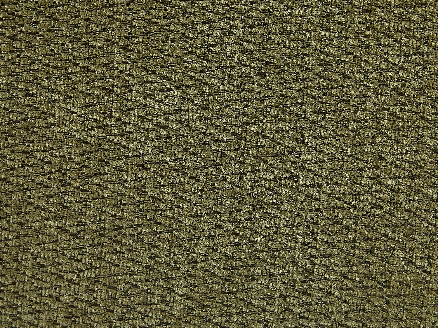 Canapé 3 places avec assise coulissante électrique en tissu chenille vert kaki JONARIA