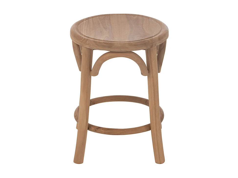 Tabouret en Teck "Ali" 50cm Naturel