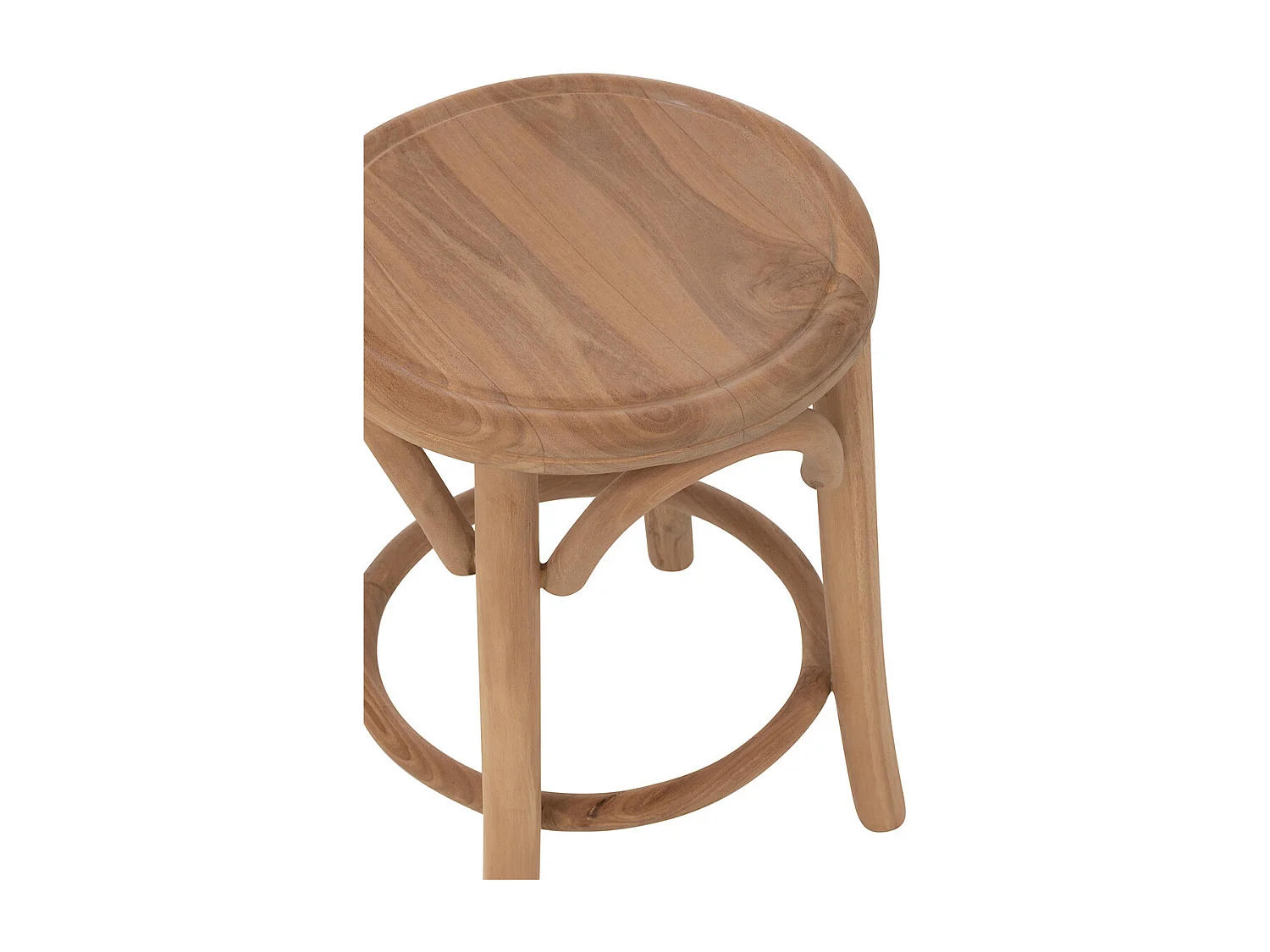 Tabouret en Teck "Ali" 50cm Naturel