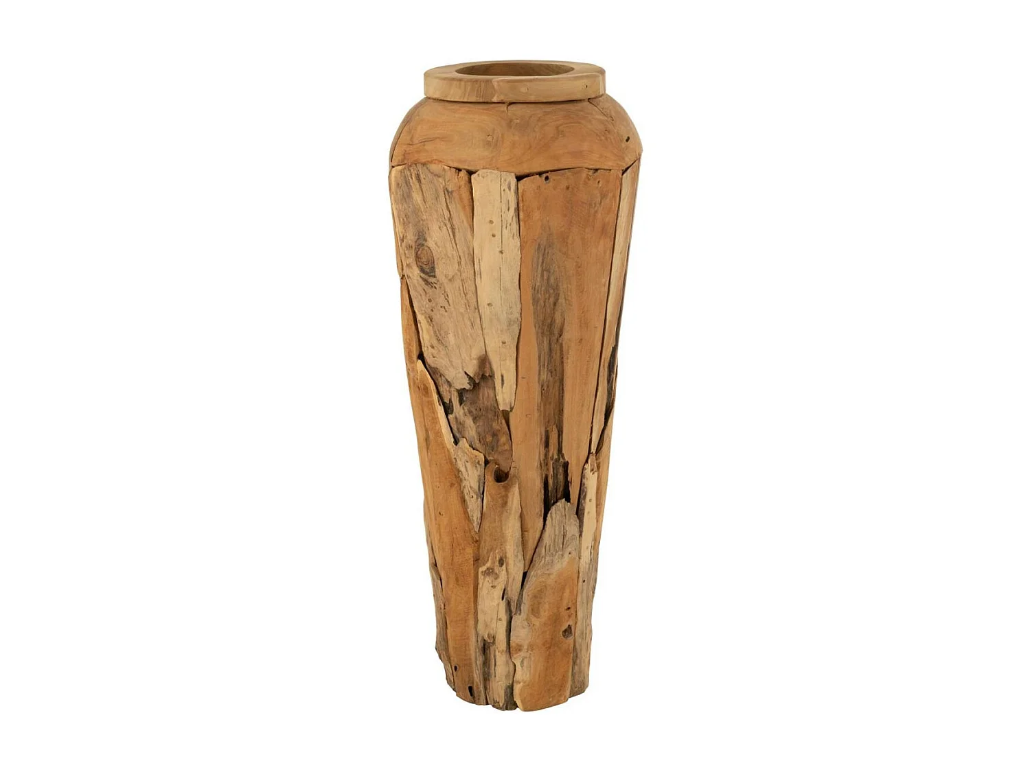 Vase Déco en Teck "Scot" 113cm Naturel