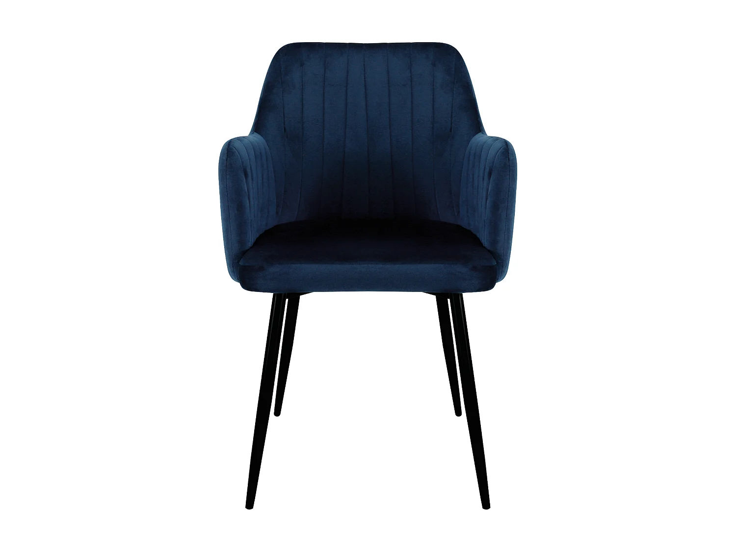 Charlotte Velvet Comfort Dining Chairs - Set of 2 - Blue