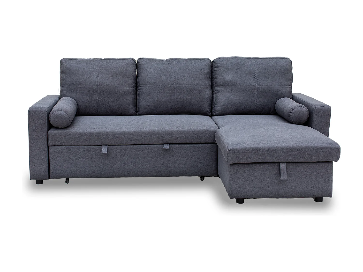 Manhattan 3 Seat Corner Sofa Bed Set - Left or Right - Grey