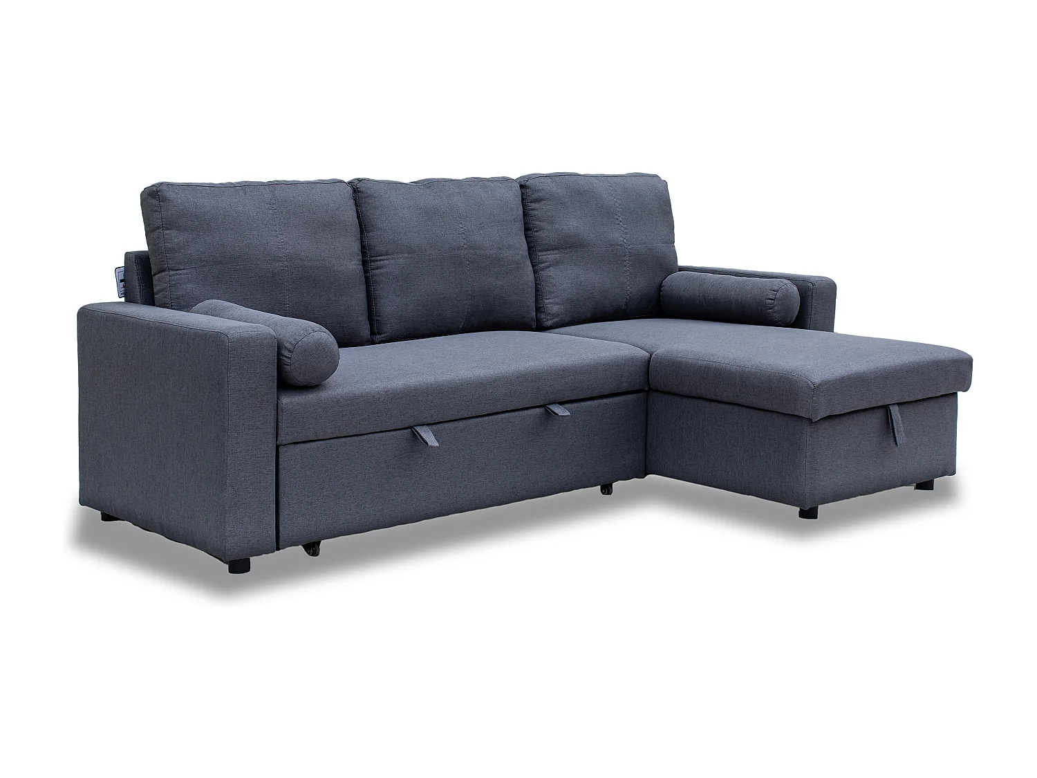 Manhattan 3 Seat Corner Sofa Bed Set - Left or Right - Grey