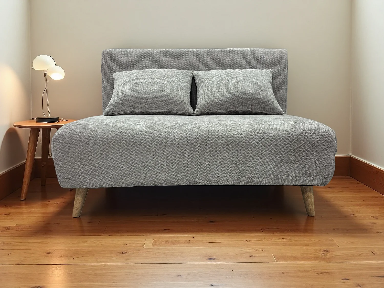 Joshua Duo Two Seat Sofa Bed - Grey
