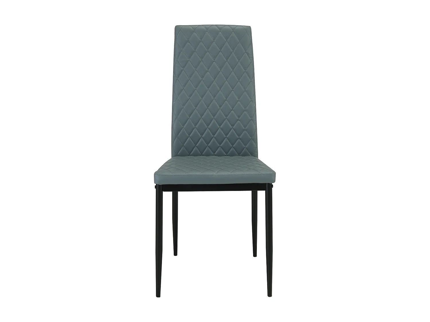 San Diego Marble Top Dining Table with Emily Leather Chairs - Grey