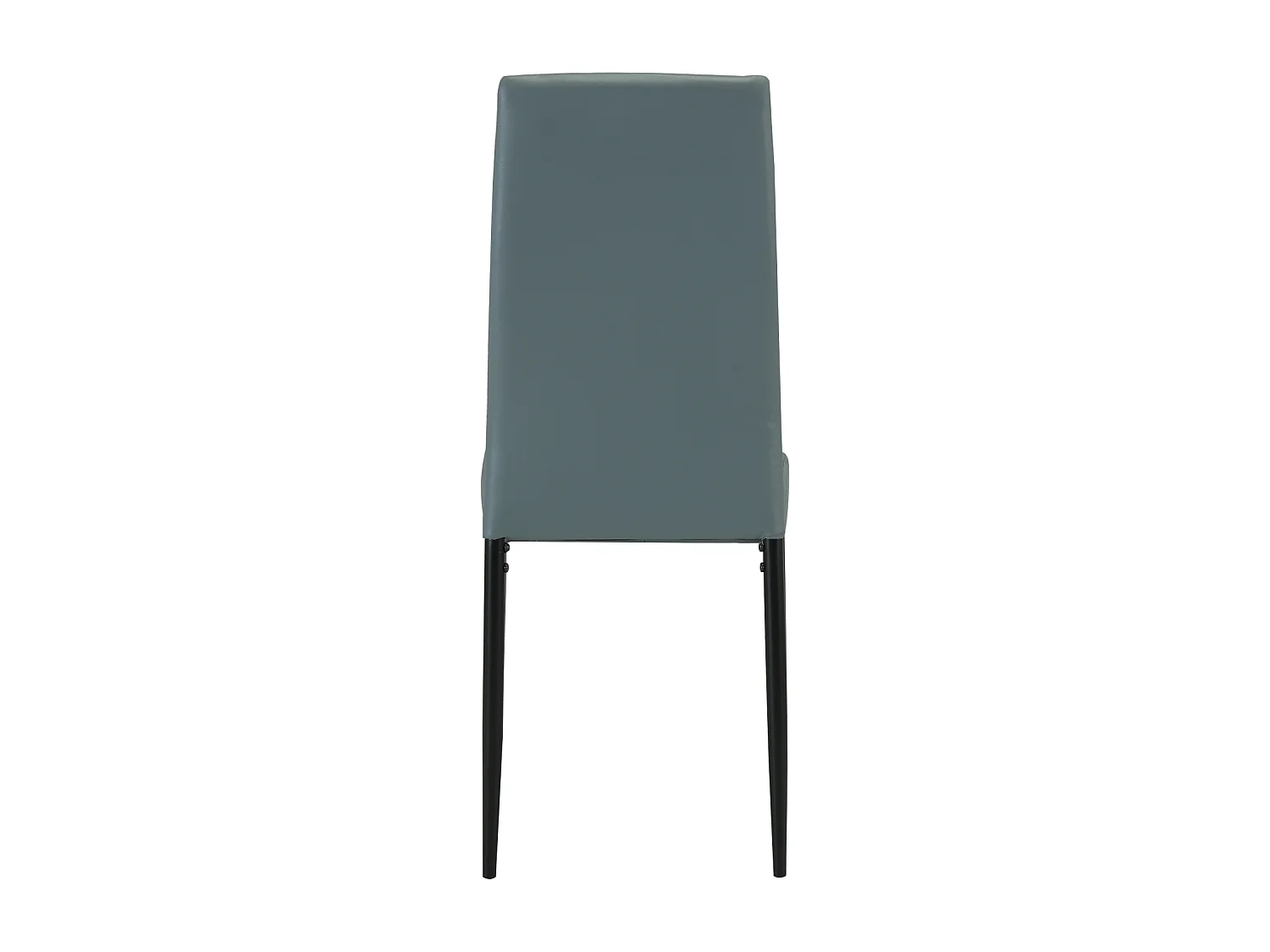 San Diego Marble Top Dining Table with Emily Leather Chairs - Grey