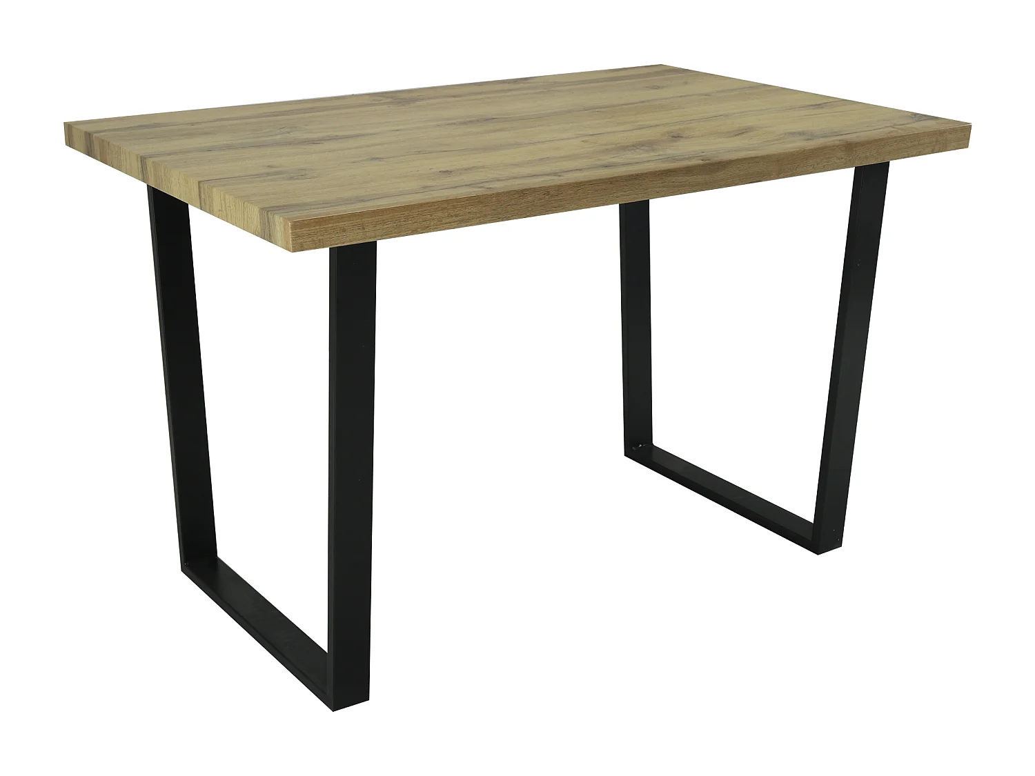 Colorado Oak Dining Table with Industrial Black Legs