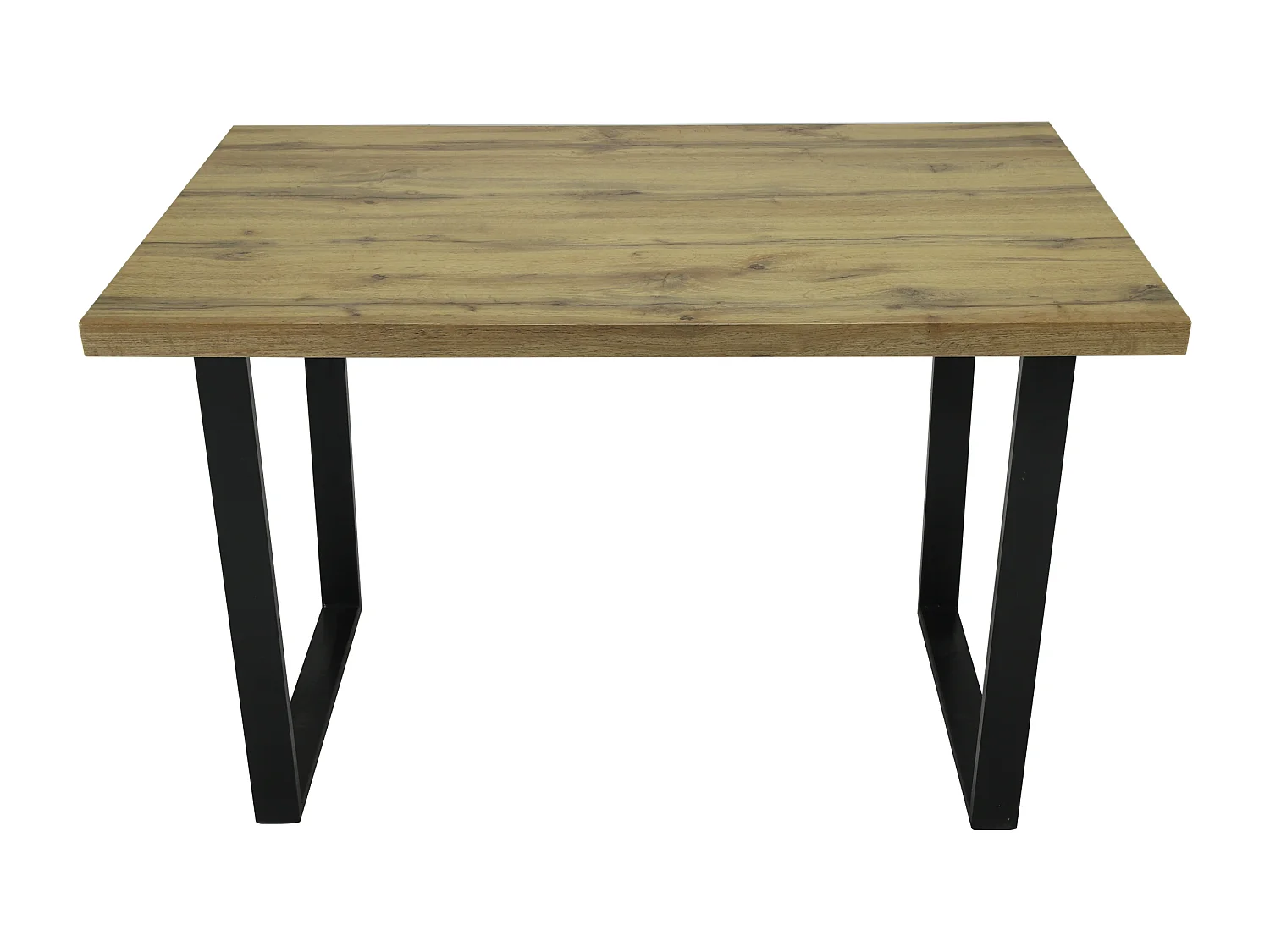 Colorado Oak Dining Table with Industrial Black Legs