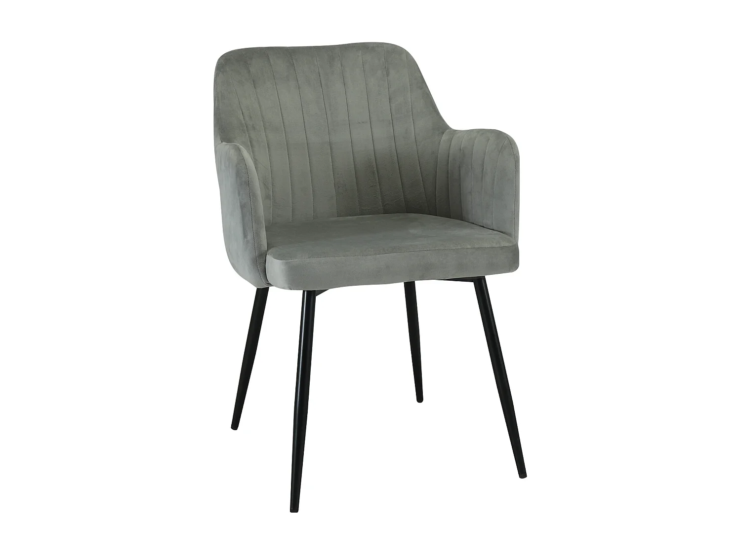 San Diego Marble Top Dining Table with Charlotte Velvet Chairs - Grey