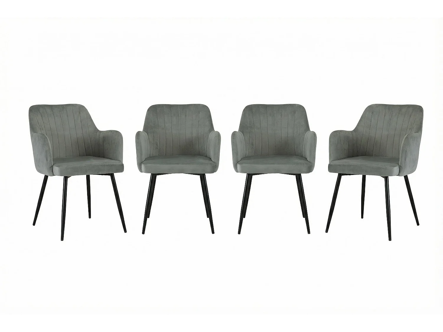 San Diego Marble Top Dining Table with Charlotte Velvet Chairs - Grey