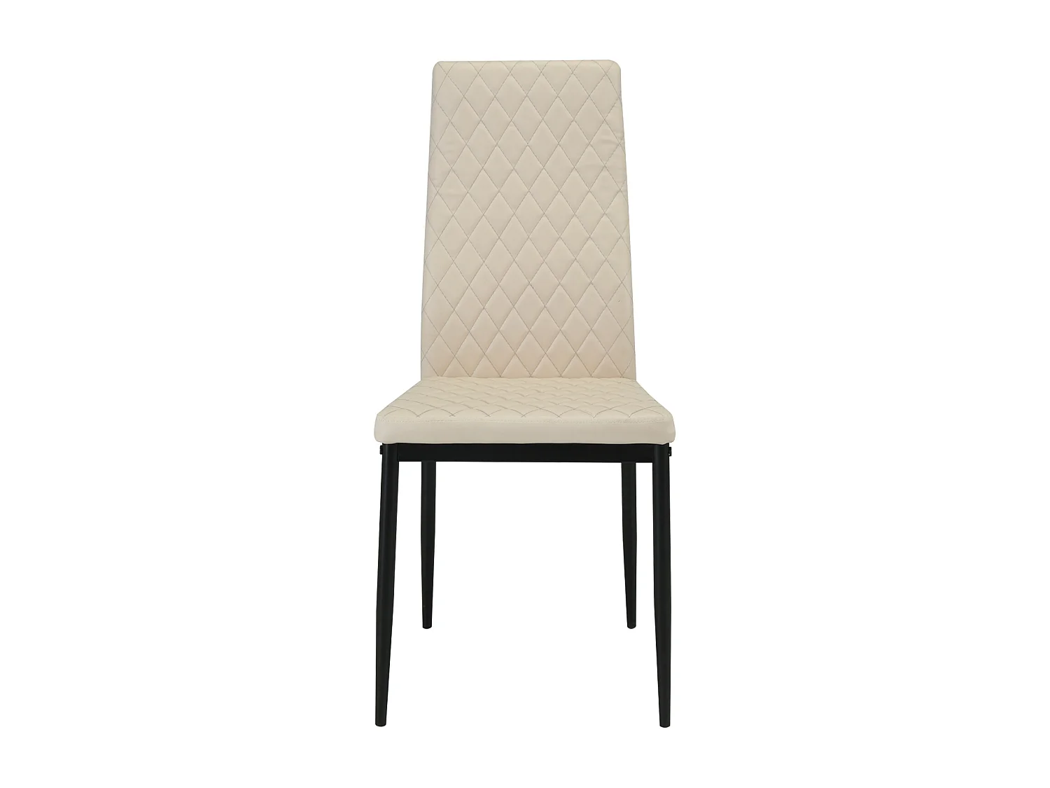 San Diego Marble Top Dining Table with Emily Leather Chairs - Champagne