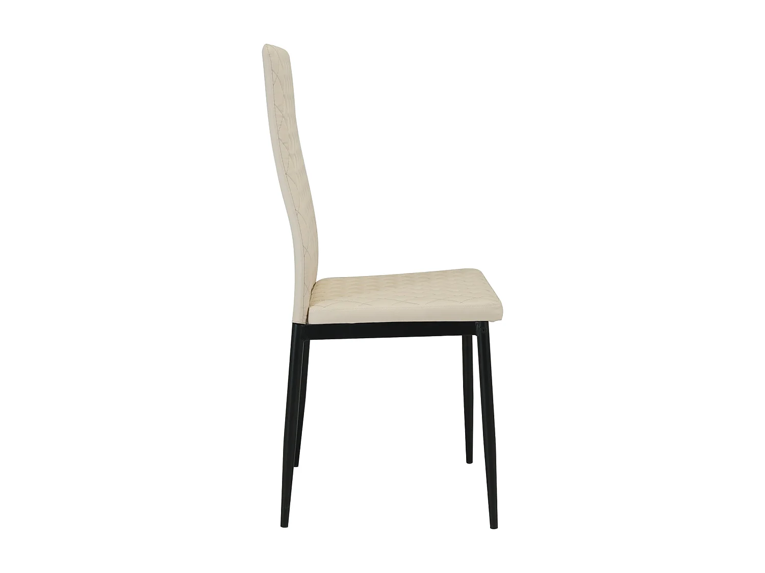 San Diego Marble Top Dining Table with Emily Leather Chairs - Champagne