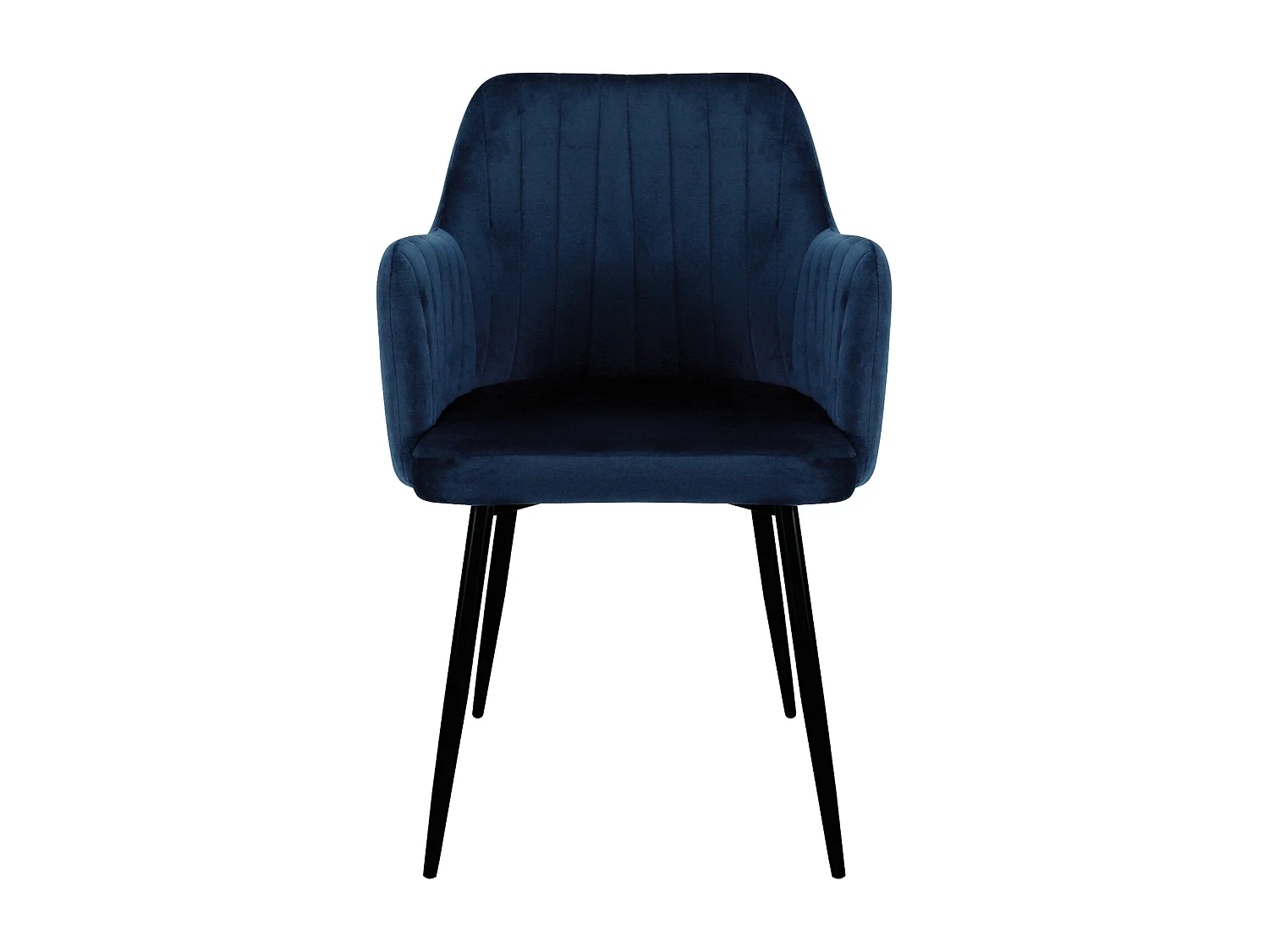 San Diego Marble Top Dining Table with Charlotte Velvet Chairs - Blue