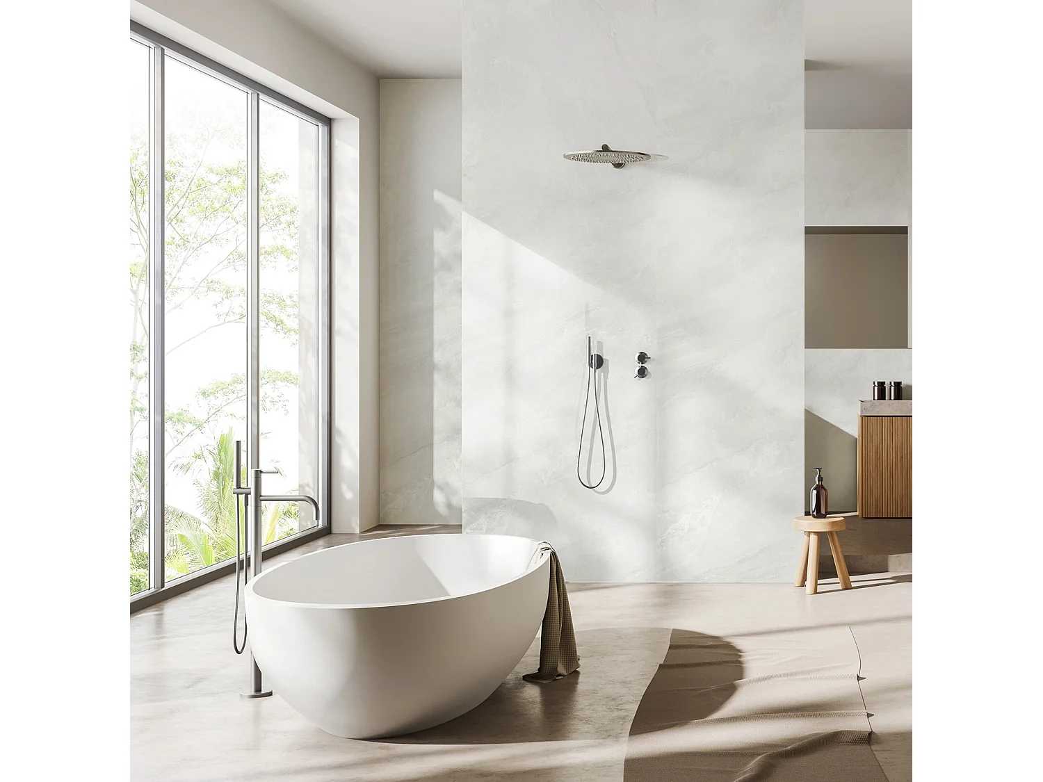 PANNEAUX MURAUX DOUCHE XL GLOSS Evora 90x260cm