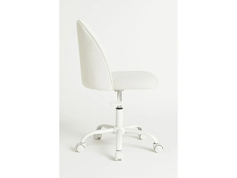 Silla de Escritorio sin brazos White Vint Office - Diseño innovador - Ideal para Estudio y Oficinas