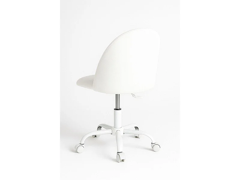 Silla de Escritorio sin brazos White Vint Office - Diseño innovador - Ideal para Estudio y Oficinas